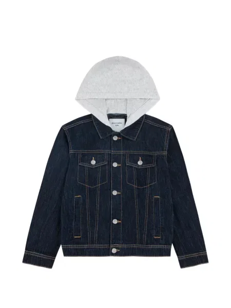 Dětska džínová bunda Abercrombie Fitch modrá