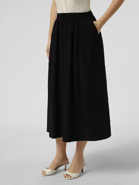 Спідниця максі Braska віскоза/нейлон чорний