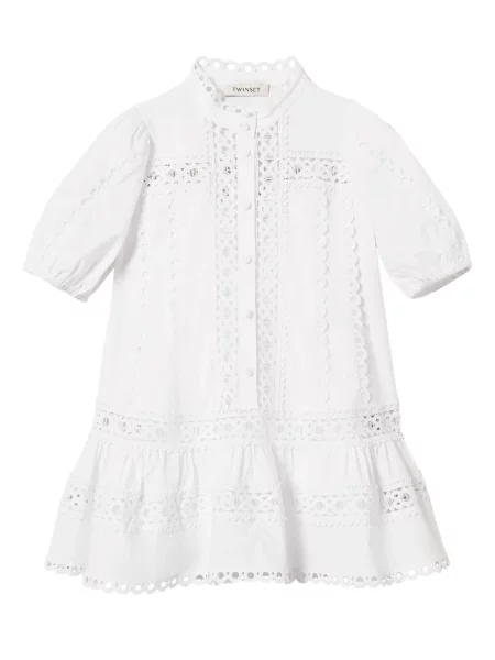 Sukienka mini dziecięca Twinset biała