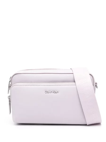 Bodi Calvin Klein s autogramom ljubičasta