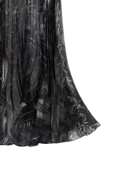 Rochie Philipp Plein cu imagine cu gât halter negru
