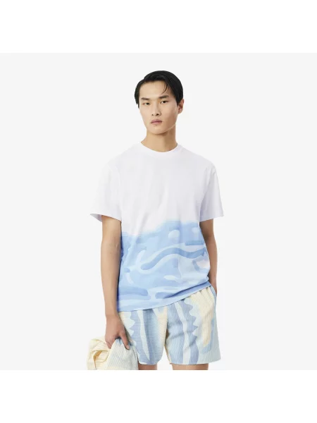 Lacoste T-Shirt Z Nadrukiem biały