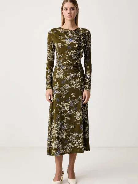 Marella rochie cu vâscoză MLLADORATO verde