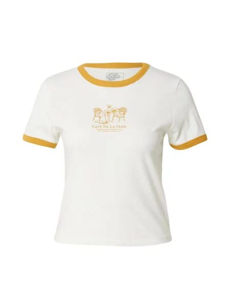 VANS Majica De La Vans Ringer žafran bela