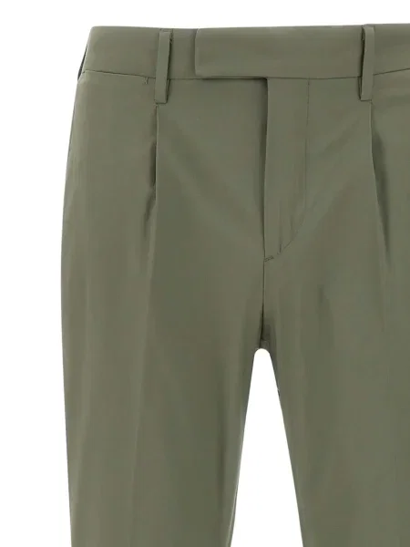 Pantaloni Devore plisate verde