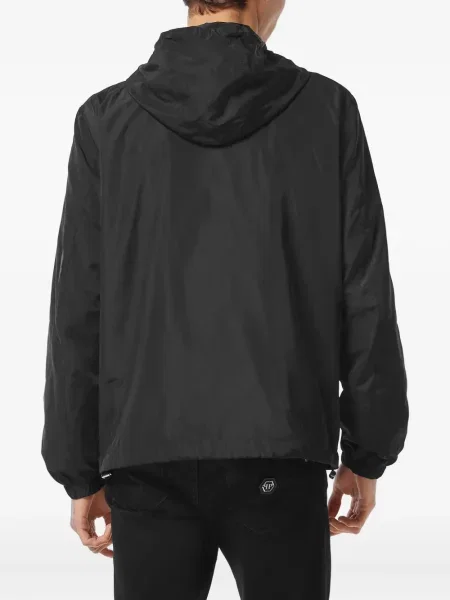 Geacă Philipp Plein cu glugă negru