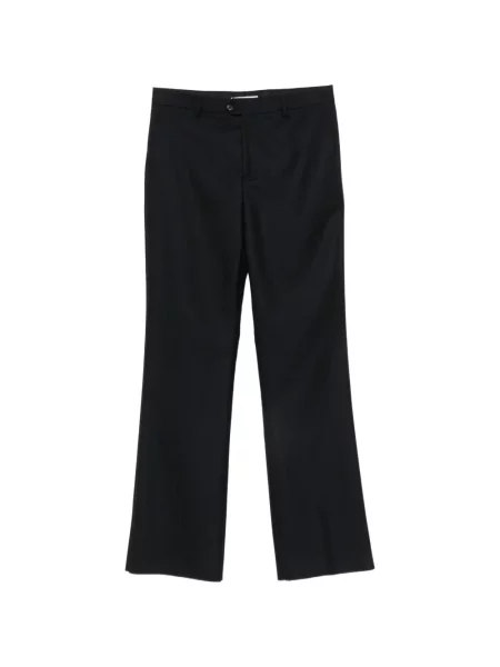 Pantaloni Spina cu model herringbone albastru