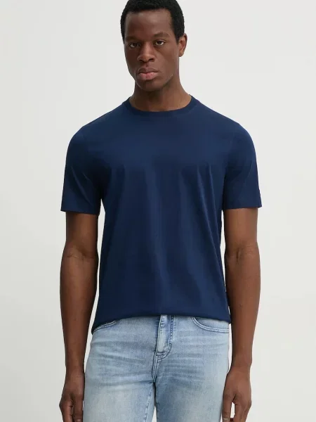 Kratka majica Tommy Hilfiger mornarsko modra