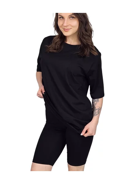 Kratek majica Pri črna