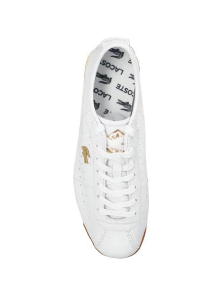 Sneakerși Lacoste din piele alb