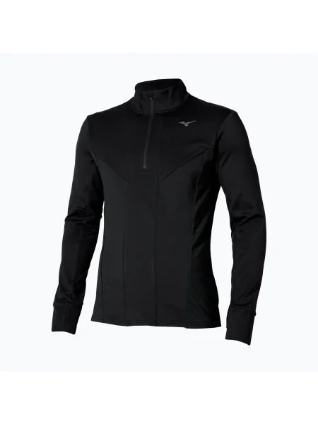 Tricou mânecă lungă Mizuno alergare negru