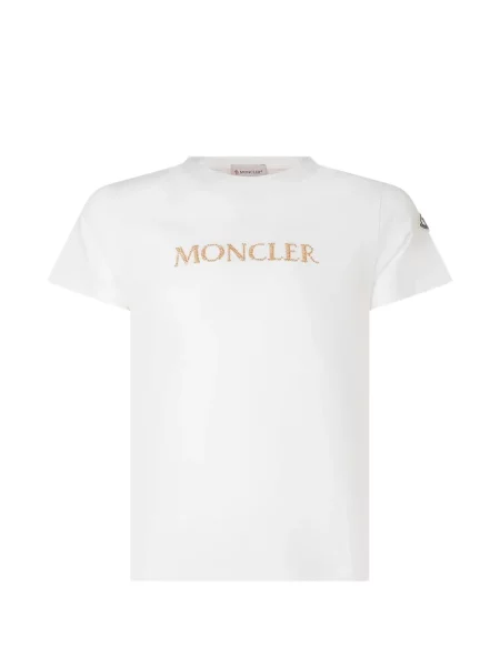 Koszulka dziecięca Moncler Enfant biała