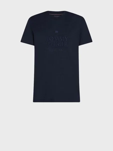 Вишита футболка Tommy Hilfiger синя