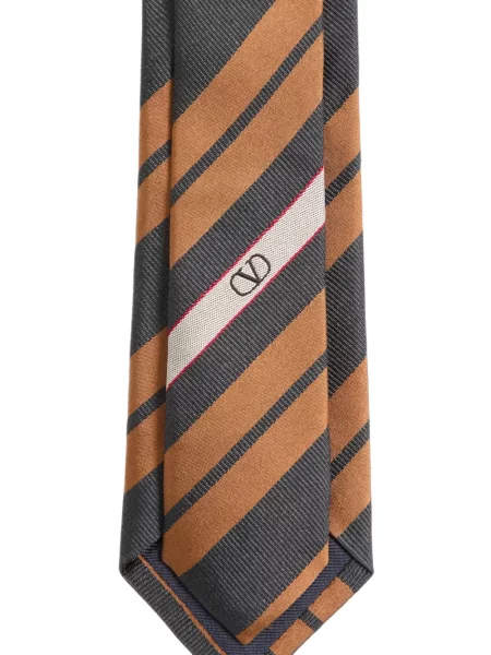 Μεταξωτή γραβάτα Valentino Garavani γκρι
