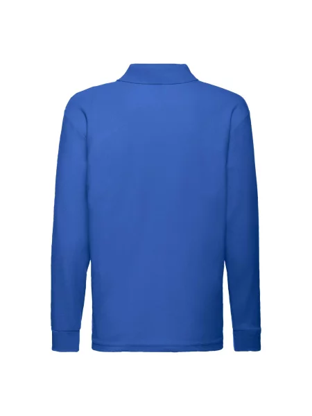 Tricou polo copii Fruit Of The Loom albastru