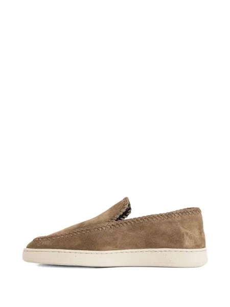 Pantofi loafer Officine Creative din piele de căprioară maro