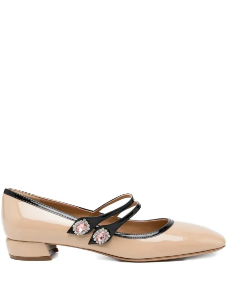 Полуотворени обувки Ferragamo с кристали