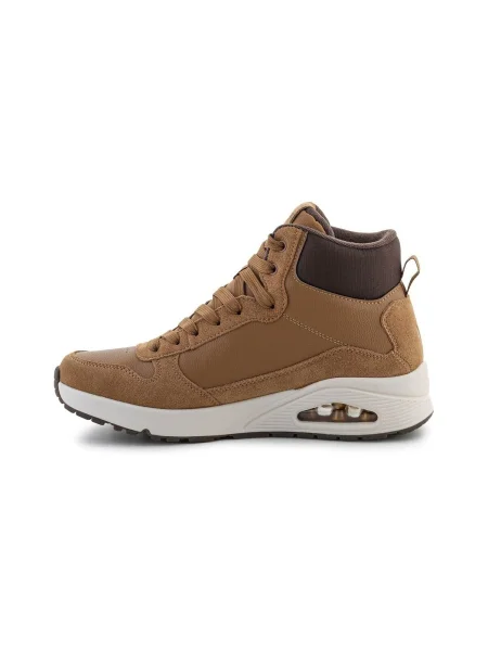 Sneakerși Skechers cu șireturi maro