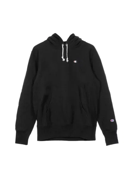 Bluza z kapturem Champion z kapturem z logo czarna