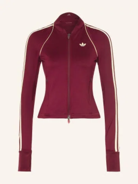 Adidas Originals Bunda Na Trénink Sport Sst tmavě červená bílá