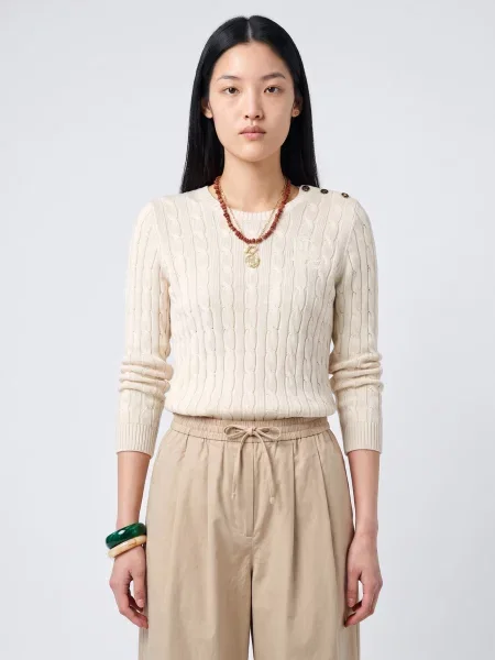 Pulover Lauren Ralph Lauren bej