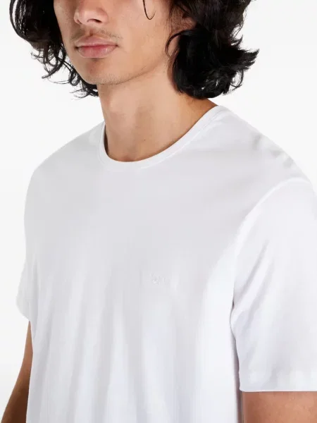 Tricou Boss cu decolteu în U alb