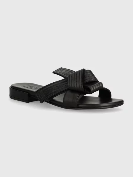 Usnjeni natikači Kenzo Oki Leather Mules črna