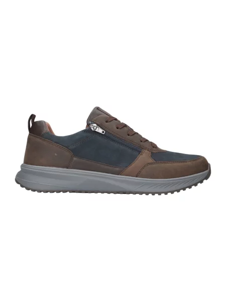 Sneakersy Waldläufer skórzane brązowe
