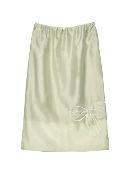 Fustă midi Cecilie Bahnsen din organza verde