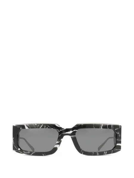 Obdélníkové sluneční brýle Philipp Plein Eyewear černé