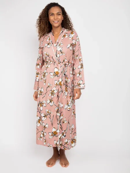 Халат NORA ROSE Audrey бавовна/модал рожевий
