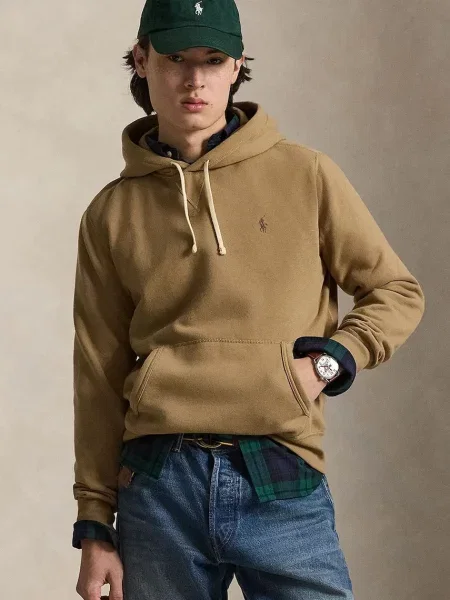 Polo Ralph Lauren bluza z kapturem z bawełną