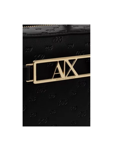 Rucsac Armani Exchange din piele negru
