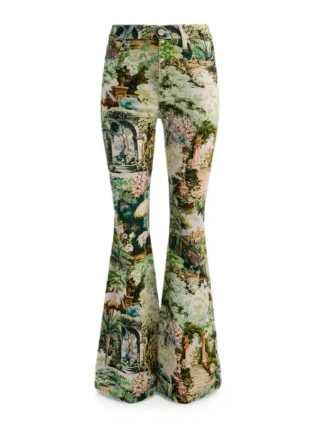 Pantaloni Alice + Olivia cu imagine evazate