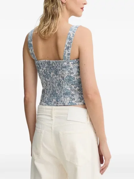 Curea Levi's® cu broderie cu cataramă cu dungi albastru