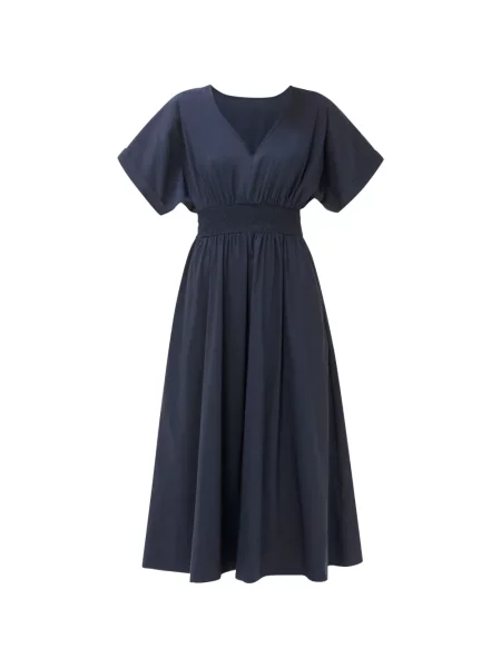 Rochie midi Sweaty Betty cu decolteu în V albastru