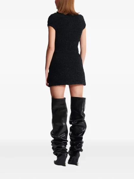 Top Balmain din tweed negru