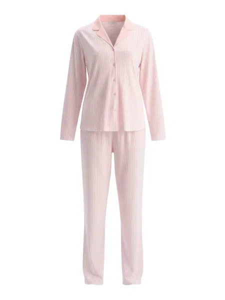 Dagi Pijama roz deschis alb