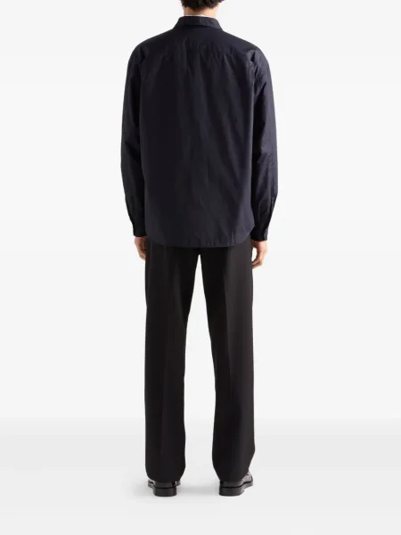 Pantaloni Prada de lână negru