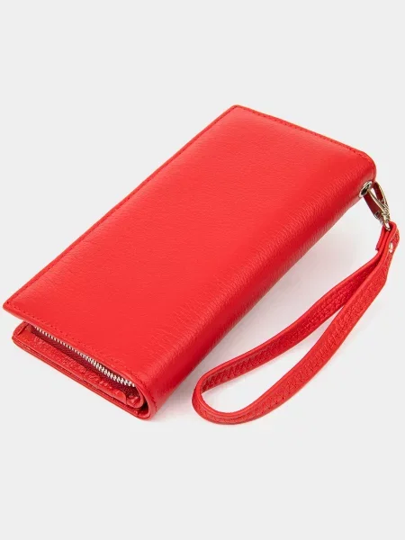 ST Leather Accessories Гаманець Шкіра червоний