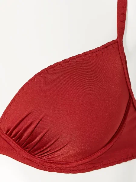 Watercult Bikiny S Ramínky Crafted Essentials tmavě červená