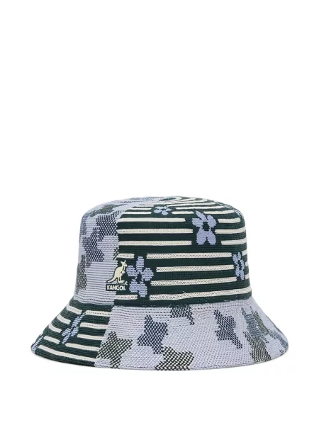 Pălărie bucket Kangol cu dungi verde