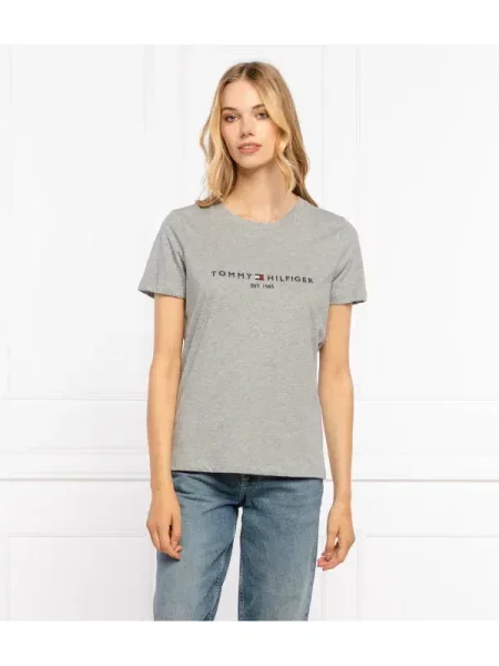 Tommy Hilfiger Póló Heritage Regular Fit szürke
