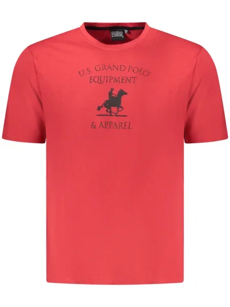 Polo majica U.s. Grand Polo s kratkimi rokavi rdeča
