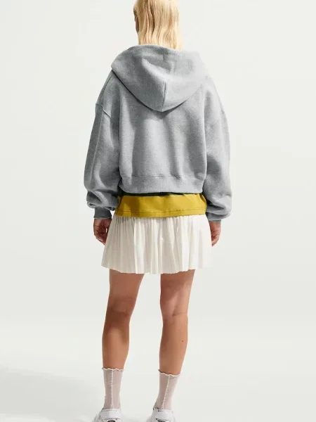 Nike Sportswear кофта на застібці з капюшоном з бавовною Studio Fleece