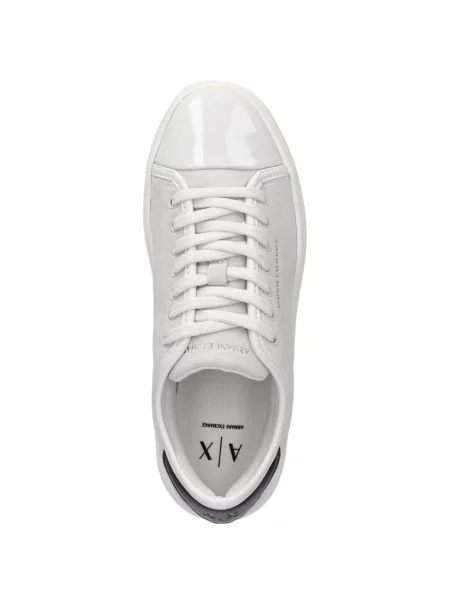 Sneakerși Armani Exchange cu autograf gri