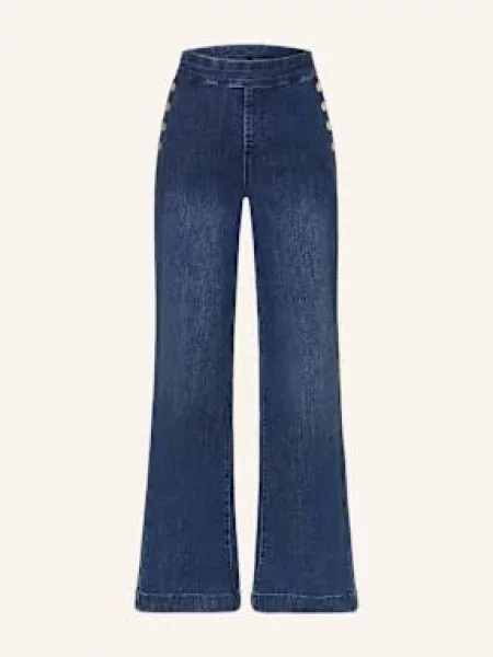 Joseph Ribkoff Jeansy Wide Leg blau niebieskie