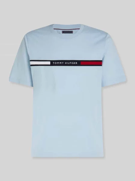 T-shirt o kroju regular fit z czystej bawełny Tommy Hilfiger