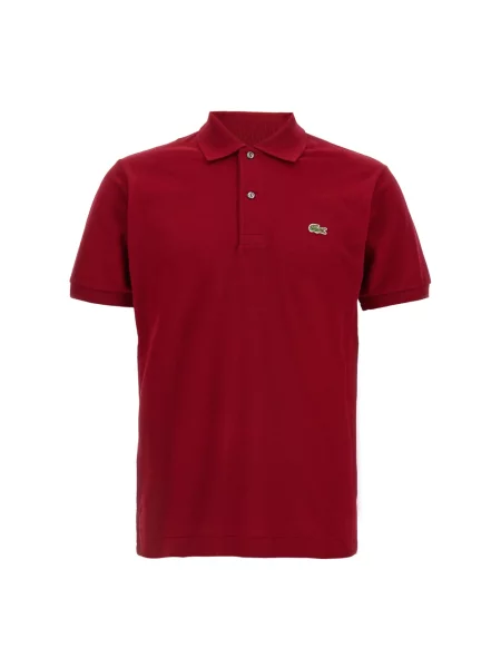 Koszulka polo Lacoste klasyczna z krótkim rękawem z logo czerwona