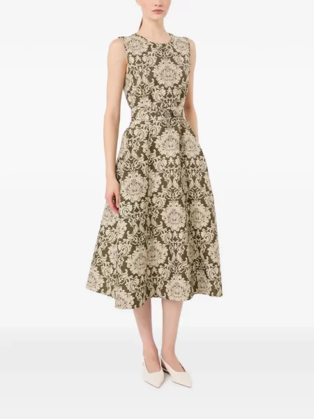 Rochie midi 's Max Mara fără mâneci cu imagine verde